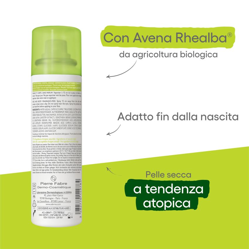 A-Derma Exomega Control Spray Emolliente 50ml