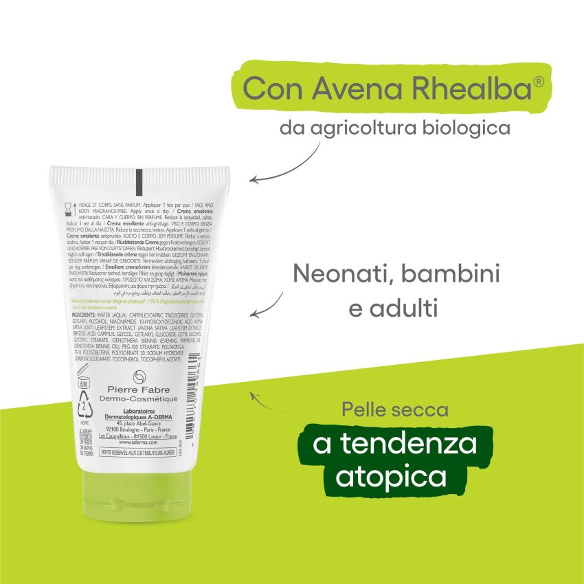 A-Derma Exomega Control Crema Emolliente 50ml