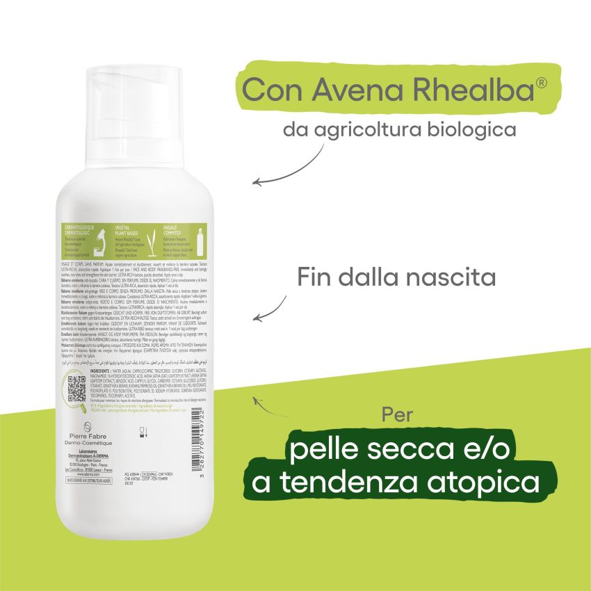A-Derma Exomega Control Balsamo Emolliente 400ml