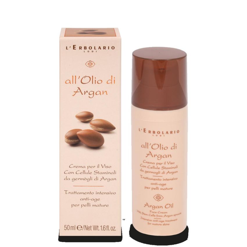 L'Erbolario Crema Anti-Invecchiamento Viso con Olio di Argan - 50ml