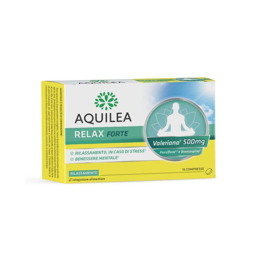 Aquilea Relax Forte - Pacchetto da 15 Compresse Rilassanti e Calmanti