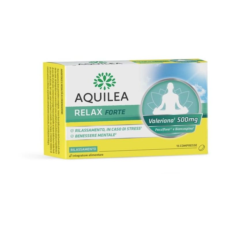 Aquilea Relax Forte - Pacchetto da 15 Compresse Rilassanti e Calmanti