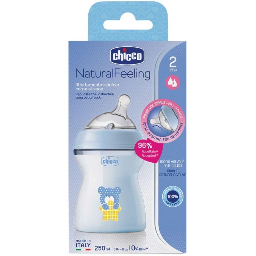 Chicco Natural Feeling Biberon 250ml Flusso Medio