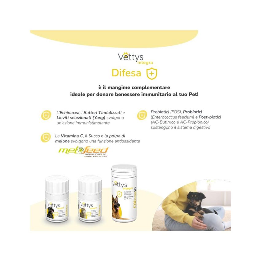 Vetty's Integra Difesa: Integratore di 30 Compresse per Cani