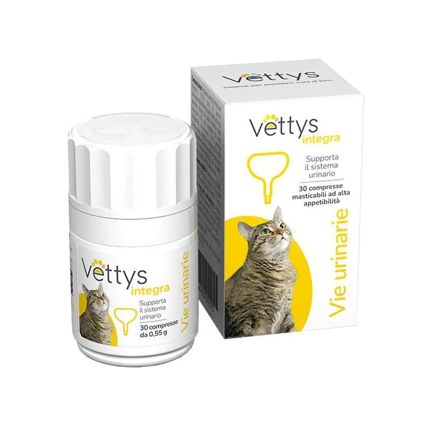 Vettys Compresse per Vie Urinarie Gatti - 30 Pezzi