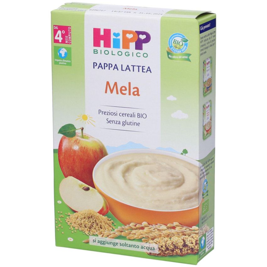 Hipp Bio Crema di Riso alla Mela Biologica per Bambini di 4 Mesi+, 250g