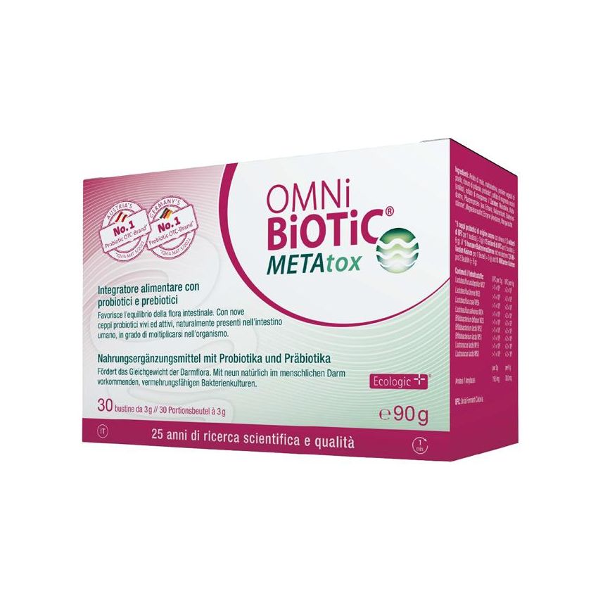 Omni Biotic Metatox - Integratore Digestivo in Bustine, Confezione da 30