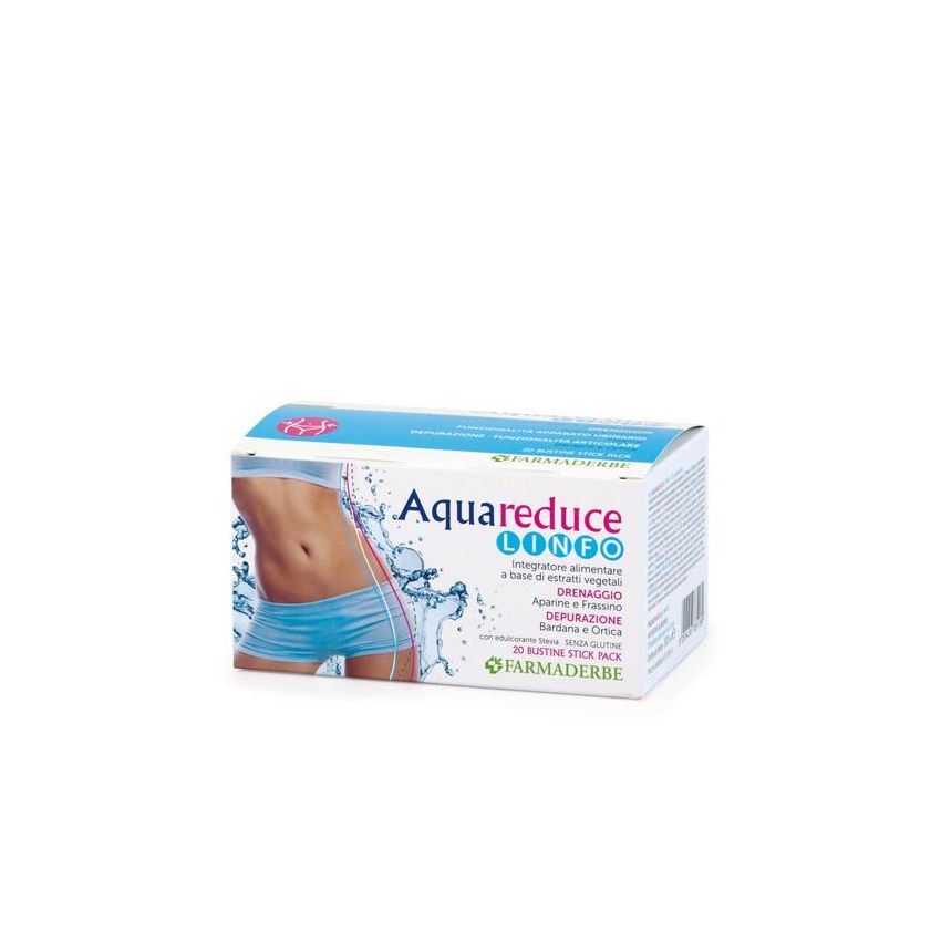 Aqua Reduce Linfo - Pacco da 20 Stick di Drenante Linfatico