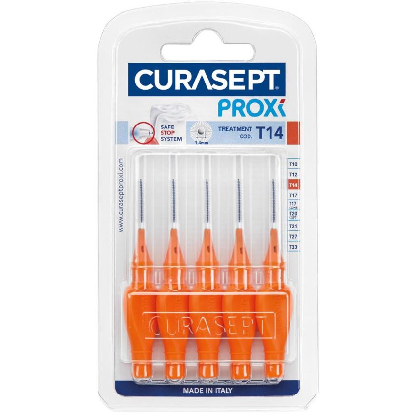 Curasept Proxi T14 in Ocra e Oro Scuro - Confezione da 6 Pezzi