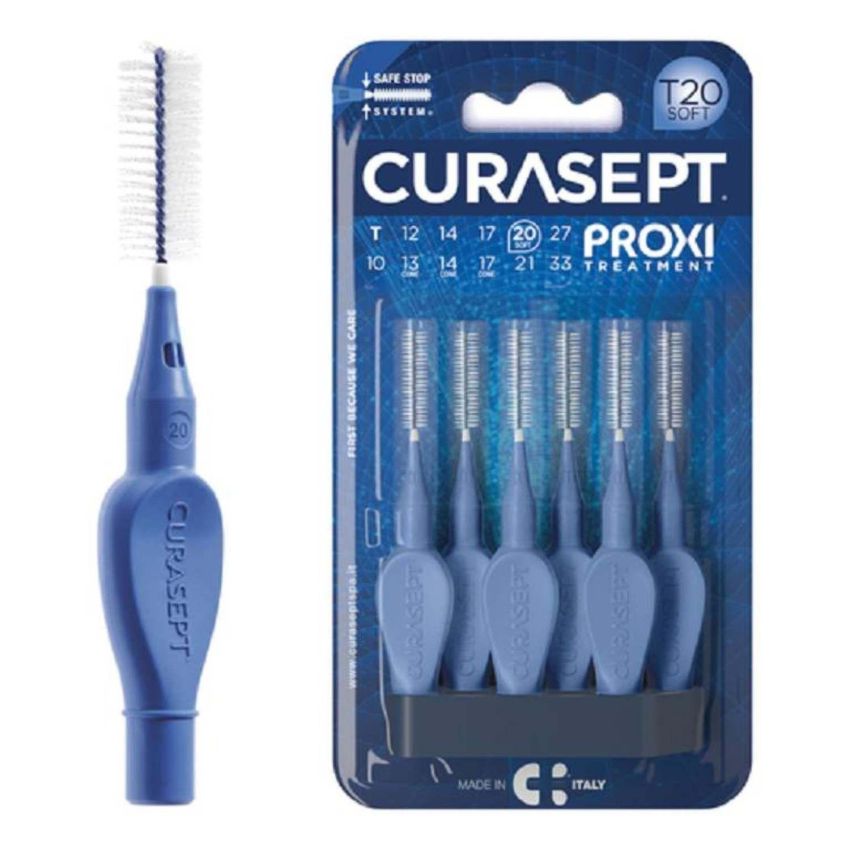Curasept Proxi Blue T20 Scovolino Professionale Soft - Pacco da 5