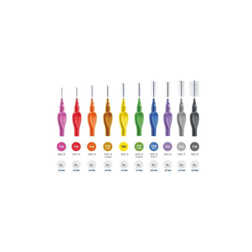 Curasept Proxi T33 Antracite, Confezione da 6 Pezzi