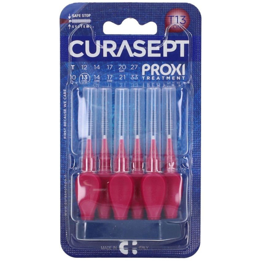 Curasept Proxi T13 Conico Scovolino Bordeaux - Pacco da 6