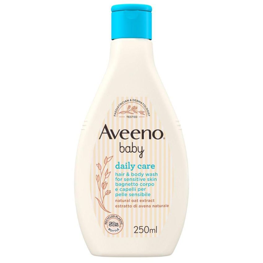 Aveeno Baby Daily Care - Bagnetto 2 in 1 per Corpo e Capelli, 250ml