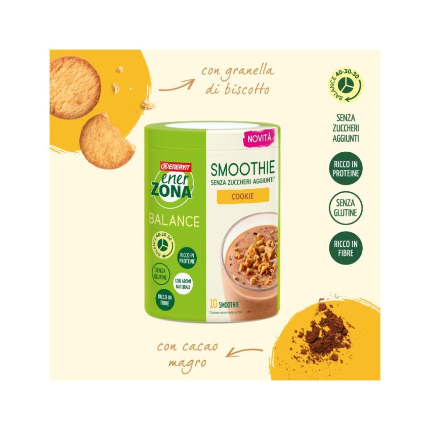Barattolo da 300g di Smoothie alla Biscotto Enerzona