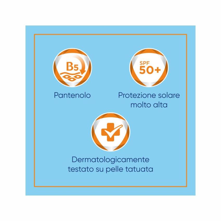 Crema Solare Protettiva SPF 50+ Bepanthenol Tattoo - 50ml