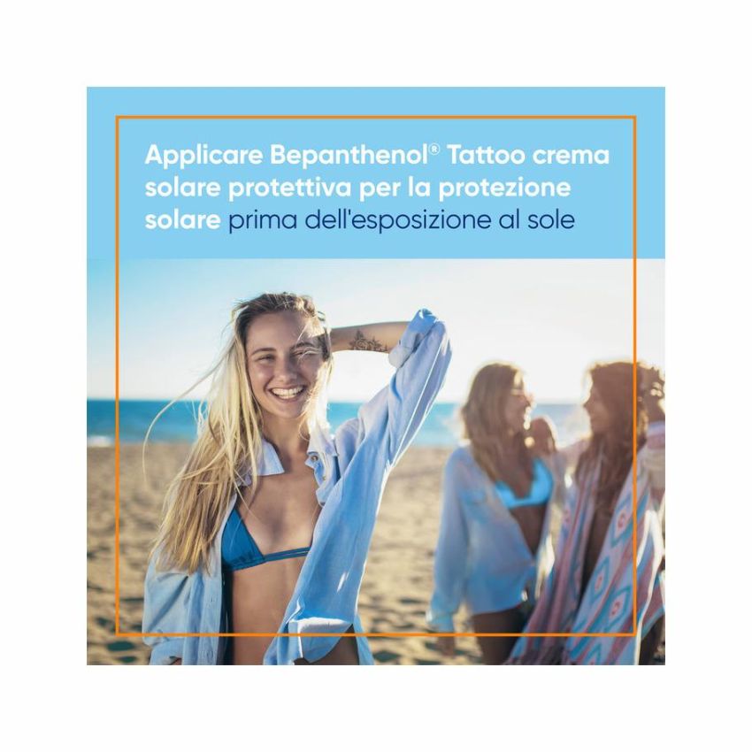 Crema Solare Protettiva SPF 50+ Bepanthenol Tattoo - 50ml