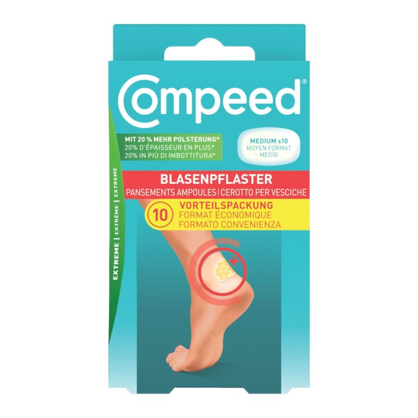 Compeed Cerotti Extreme per Vesciche Medie - Confezione da 10 Pezzi