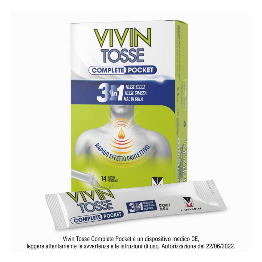 Vivin Tosse Completa: Pacchetto da 14 Bustine Monodose Portatili