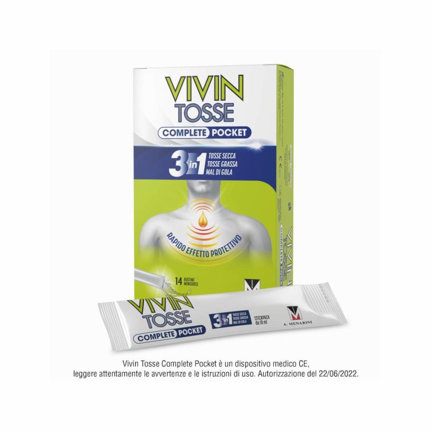 Vivin Tosse Completa: Pacchetto da 14 Bustine Monodose Portatili