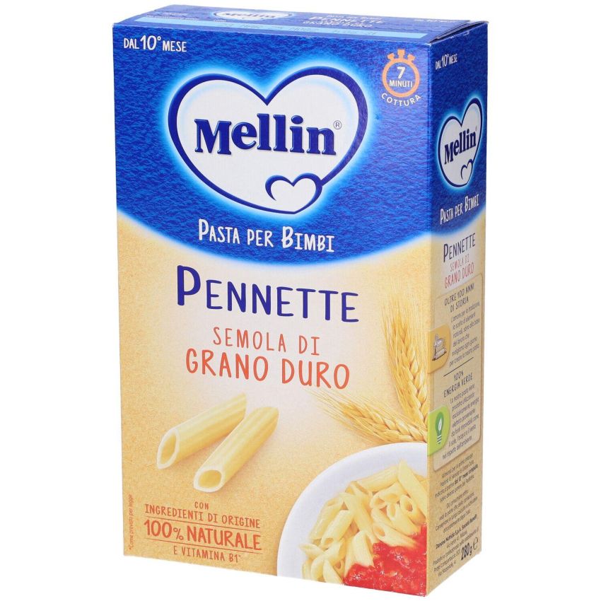 Mellin Pennette Pasta di Alta Qualità per Bambini, 280g