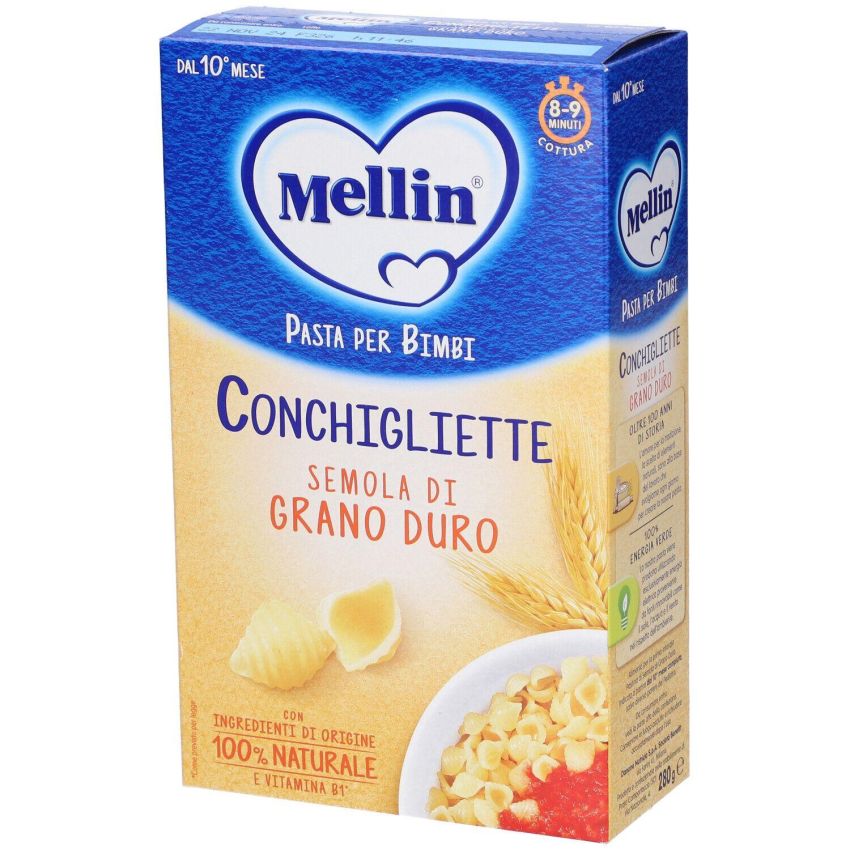 Mellin Conchigliette Pasta per Bambini da 10 Mesi+, 280g