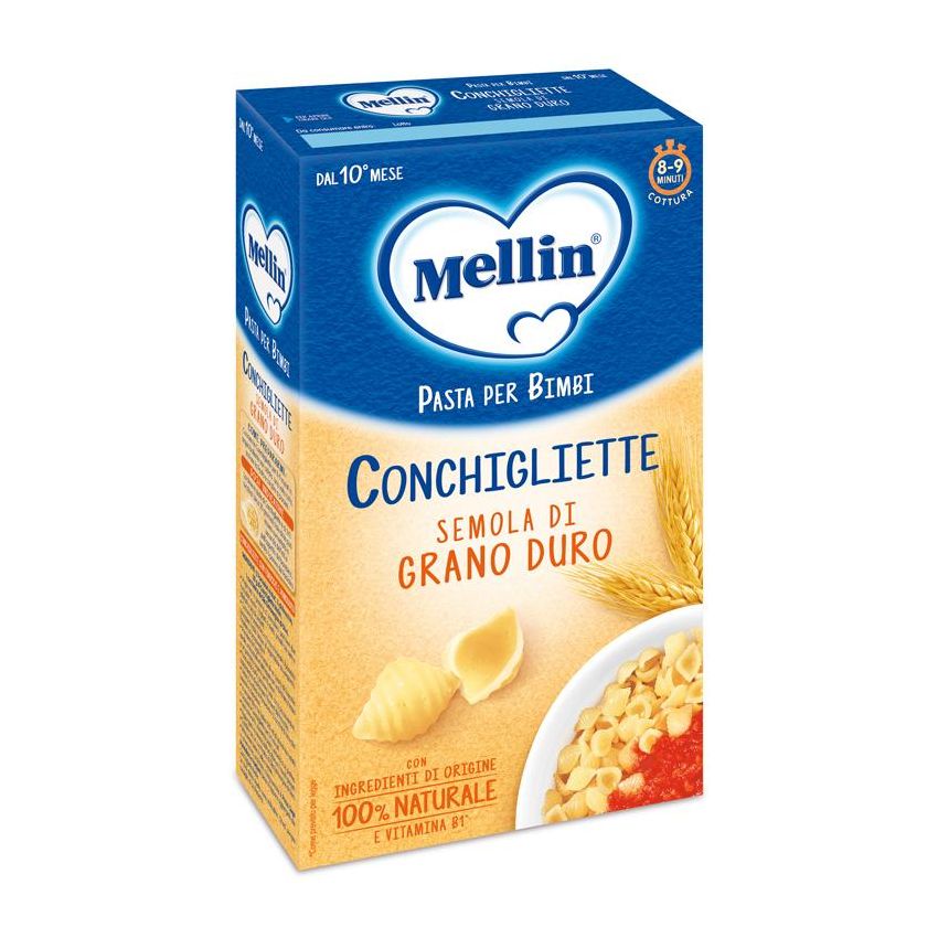 Mellin Conchigliette Pasta per Bambini da 10 Mesi+, 280g