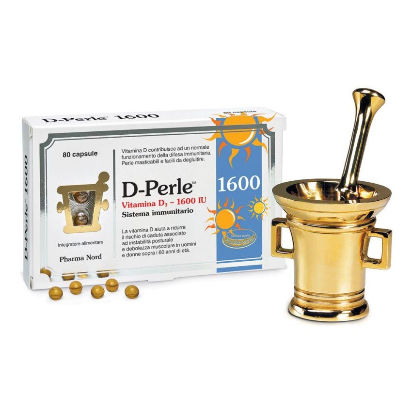 D-Perle 1600 Integratore di Vitamina D - 80 Capsule