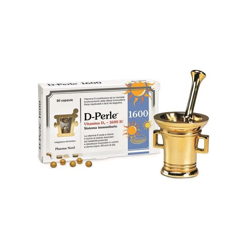 D-Perle 1600 Integratore di Vitamina D - 80 Capsule