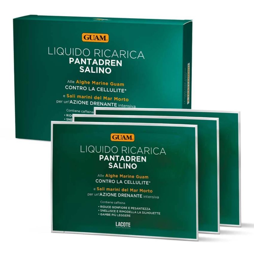 Ricarica Salino Guam Pantadren - Confezione da 3 Buste da 100ml
