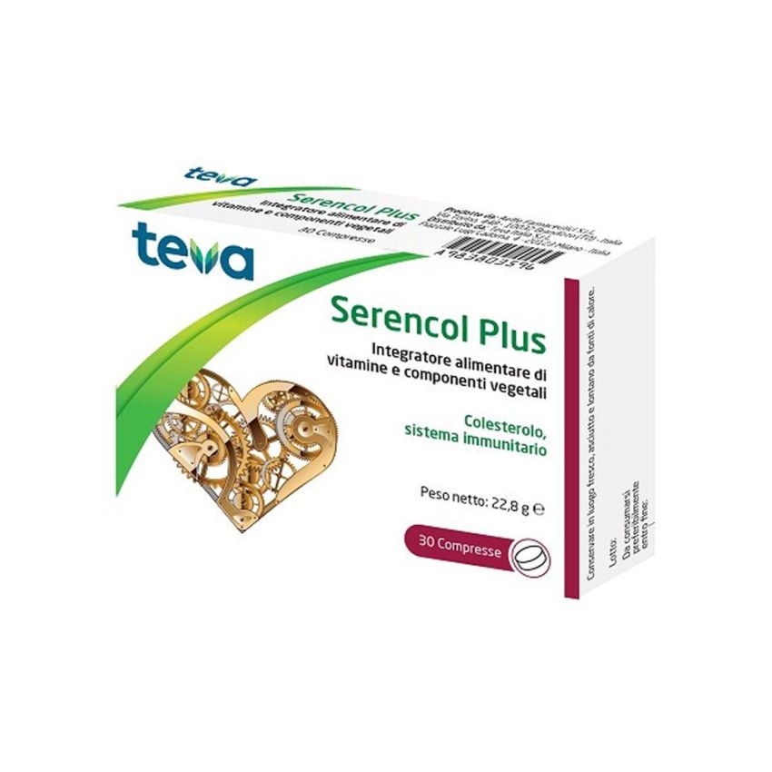 Teva Serencol Plus - Integratore Alimentare, 30 Compresse