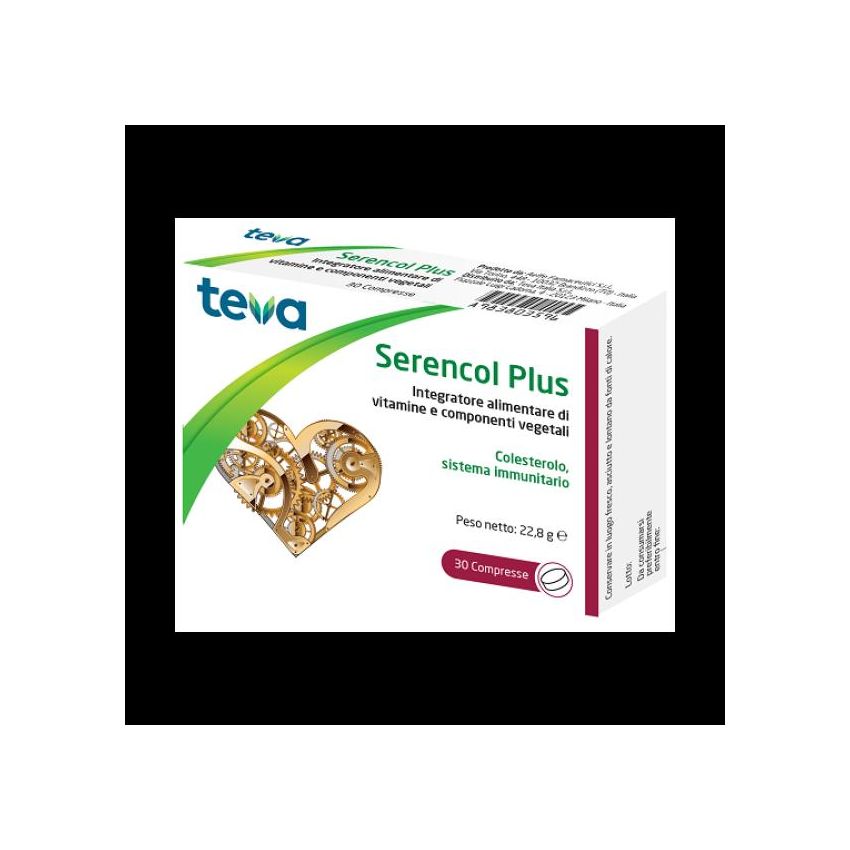 Teva Serencol Plus - Integratore Alimentare, 30 Compresse