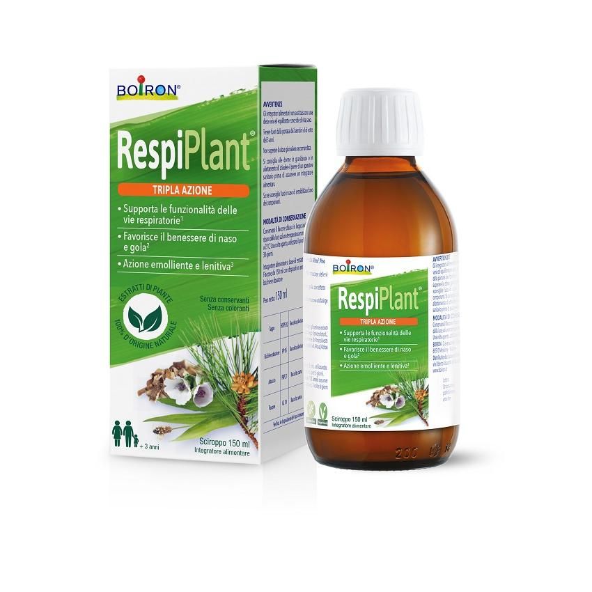 Boiron Respiplant Sciroppo per la Salute Respiratoria - 150ml