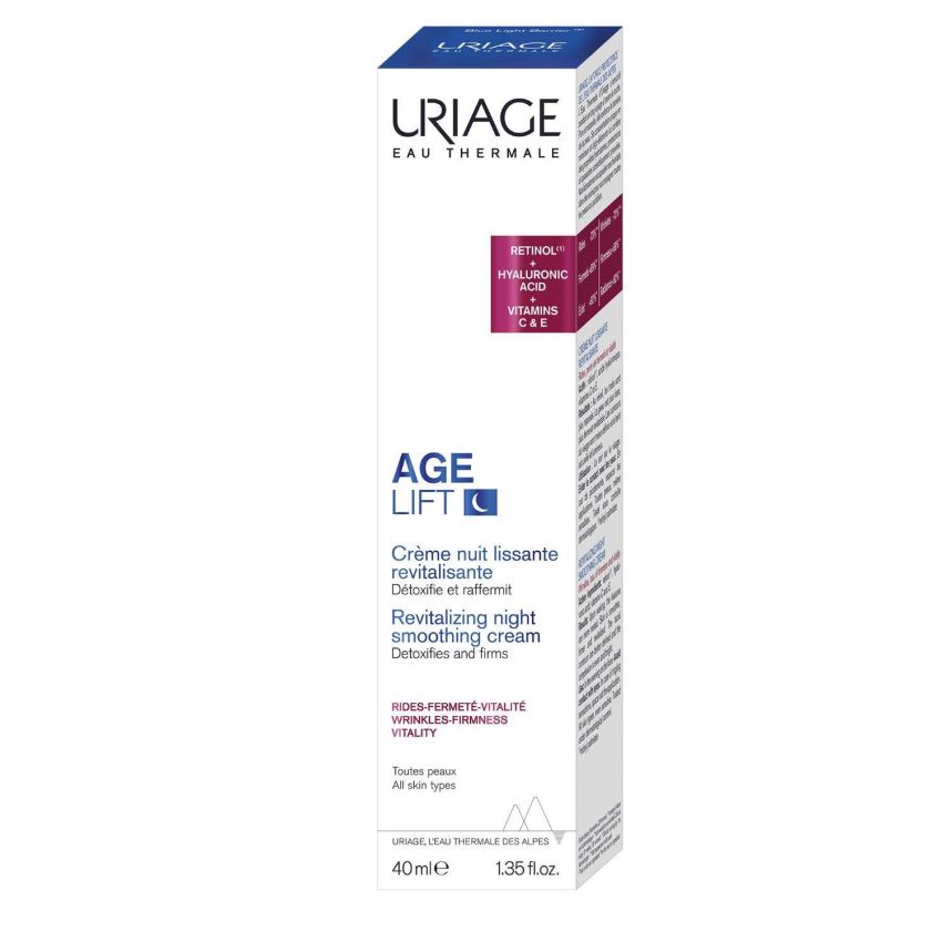 Uriage Age Lift Crema Notturna Levigante Detox 40ml