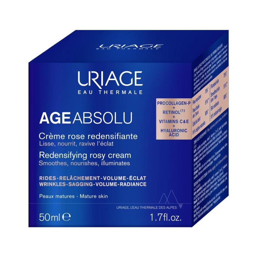 Uriage Age Absolu Crema Ridensificante Rosa Rivitalizzante, 50ml