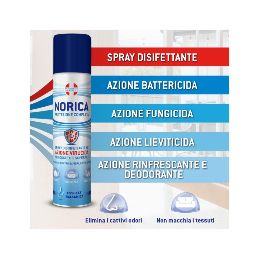 Spray Disinfettante Norica - Azione Virucida Completa - 300ml