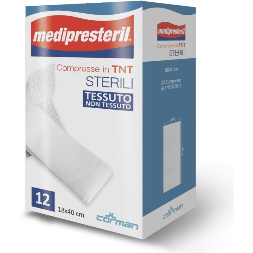 Compresse Sterili Medipresteril in TNT, 18x40cm - Confezione da 12 Pezzi