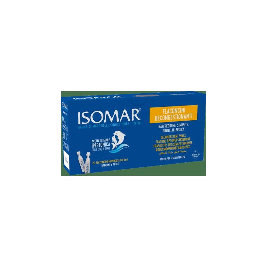 Isomar Decongestionante Nasale - Flaconcini da 5ml, Pacco da 20