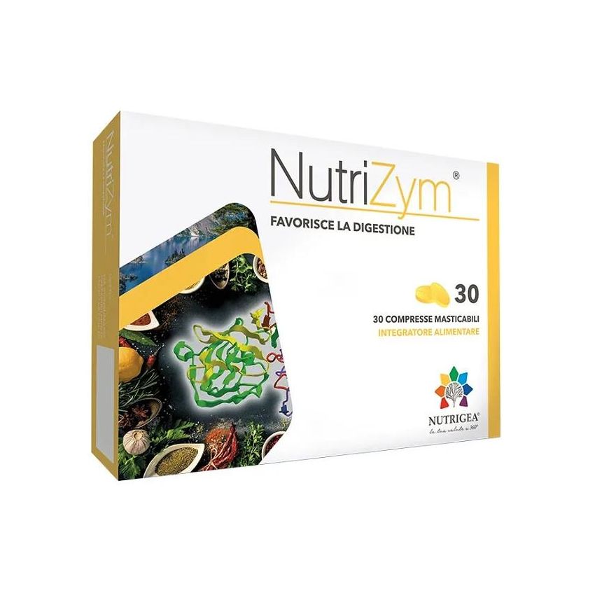 Nutrizym - 30 Compresse Masticabili per la Digestione