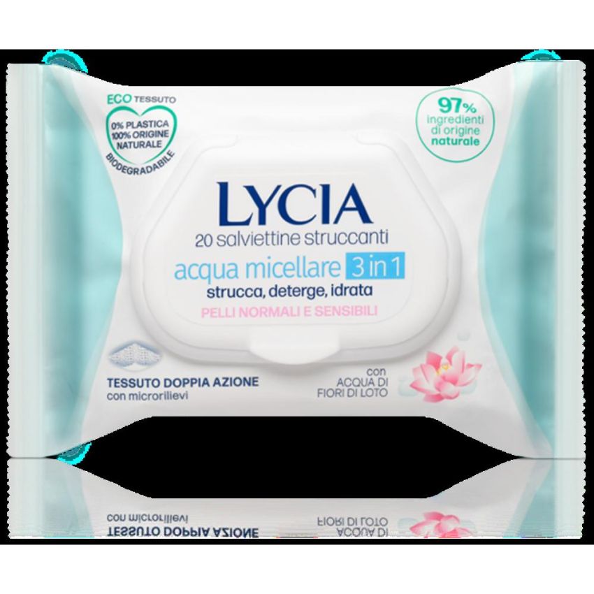 Lycia Salviette Struccanti Micellari da 20 Pezzi