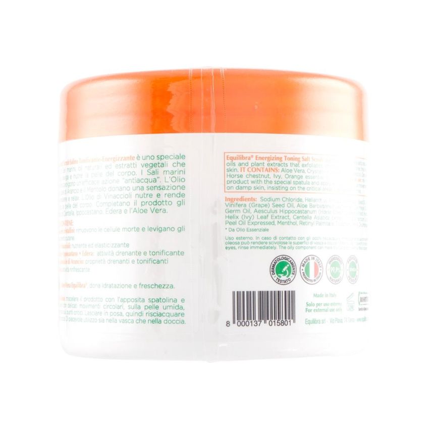 Equilibra Energizzante Scrub Salino Tonificante - 600g
