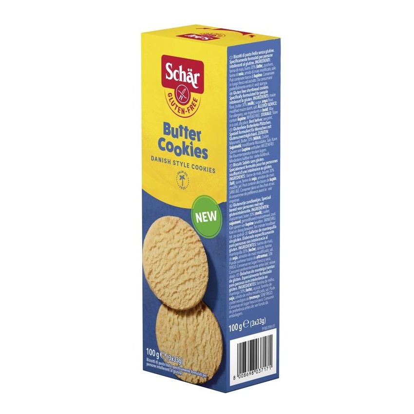 Schar Butter Biscotti Cookies - Multipack di 3x33g