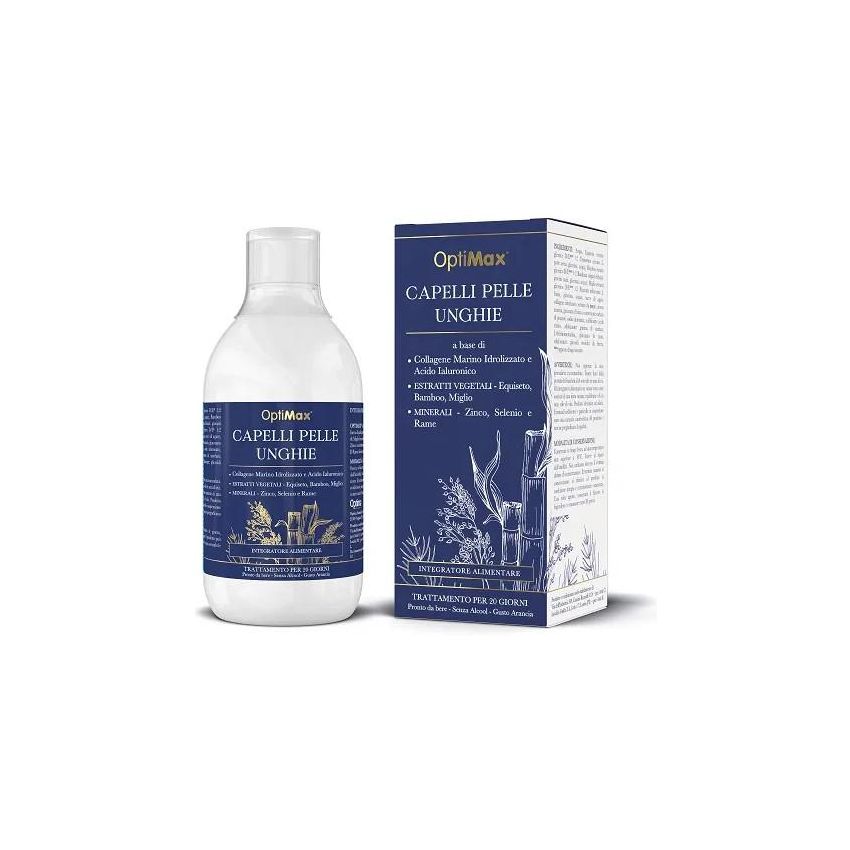 Optimax - Integratore Avanzato per Capelli, Pelle e Unghie, 500ml