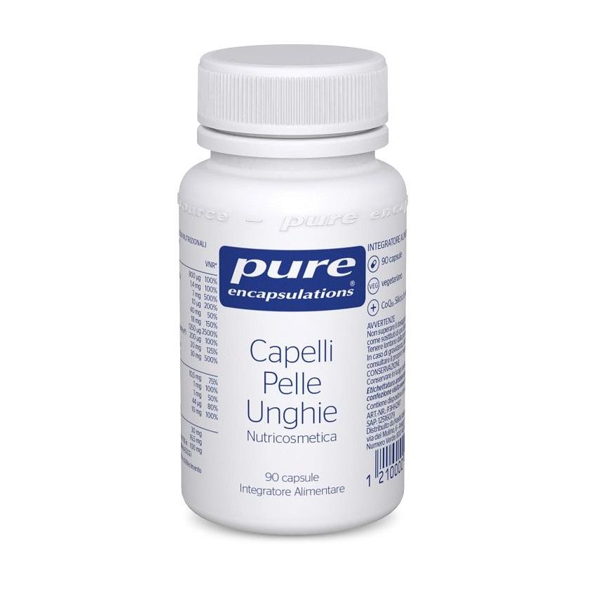 Pure Encapsulations - Integratore per Capelli, Pelle e Unghie, 90 Capsule
