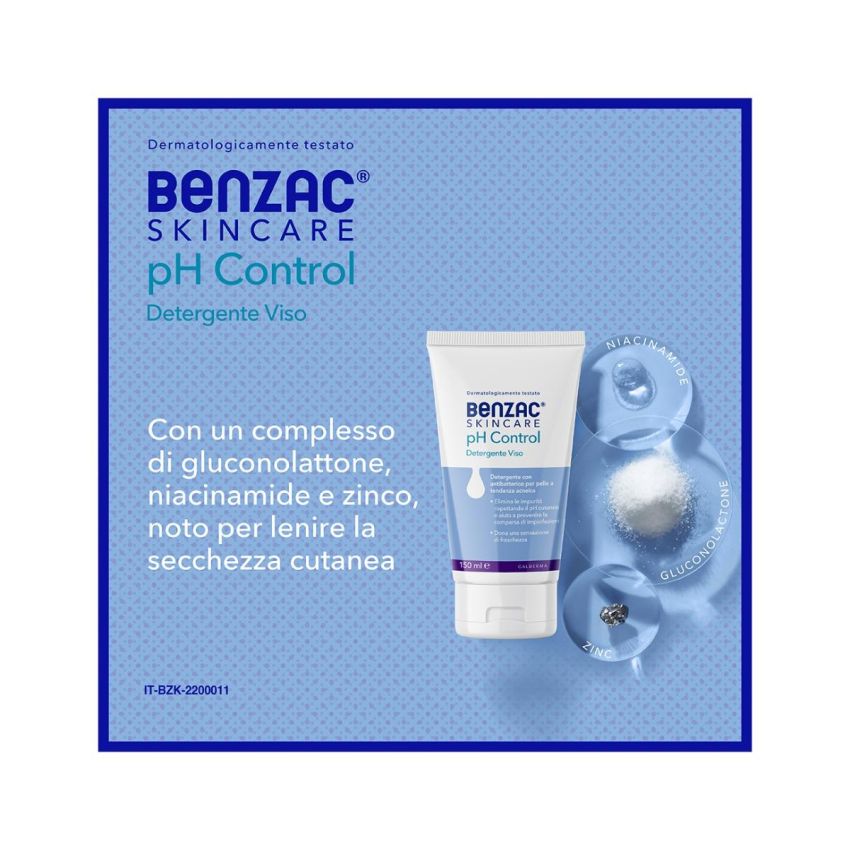 Benzac Skincare Detergente Viso per Pelle Acneica - 150ml