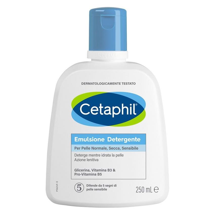 Cetaphil Detergente Lenitivo Emulsione 250ml per Pelle Sensibile