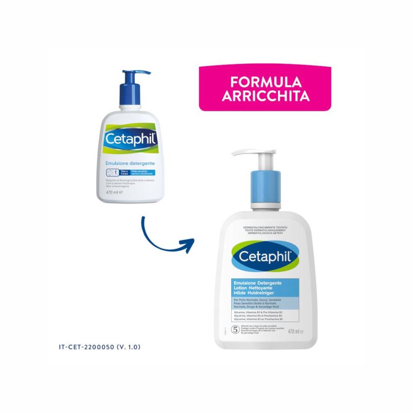 Cetaphil Emulsione Detergente Idratante 470ml