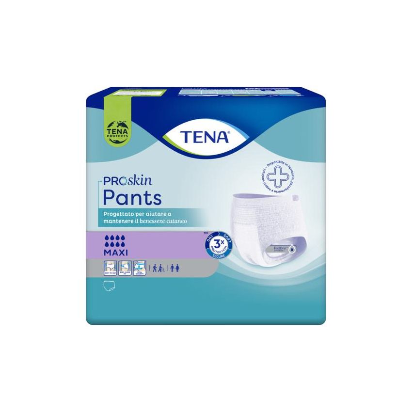 Tena Pants Maxi - Pannolini Assorbenti in Mutandina, Taglia M, Pacco da 8 Pezzi
