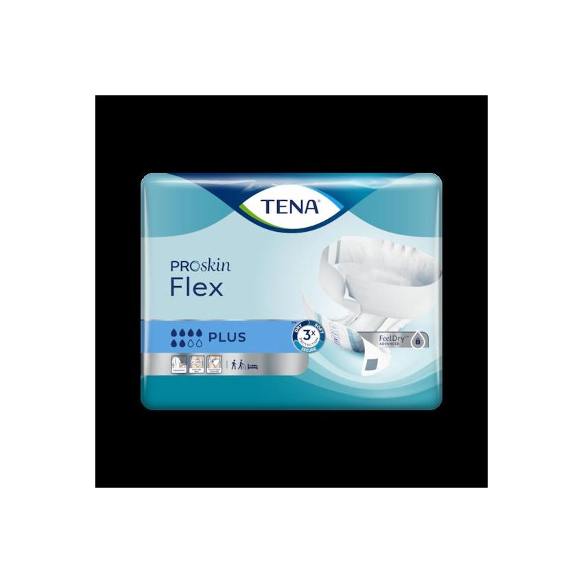 Tena Flex Plus - Pannolone con Cintura per Incontinenza, Taglia XL