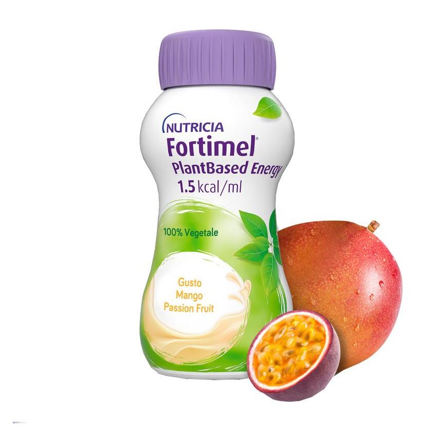 Nutricia Fortimel Energia a Base di Piante - Mango e Frutto della Passione - 4x200ml
