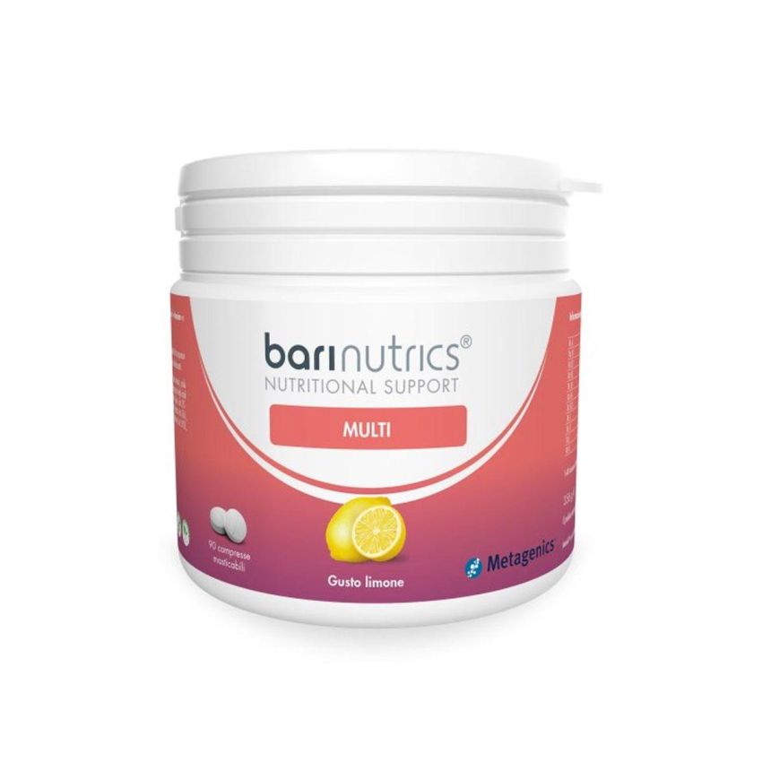 Masticabili Barinutrics Multi Vitamine al Sapore di Limone - 90 Compresse